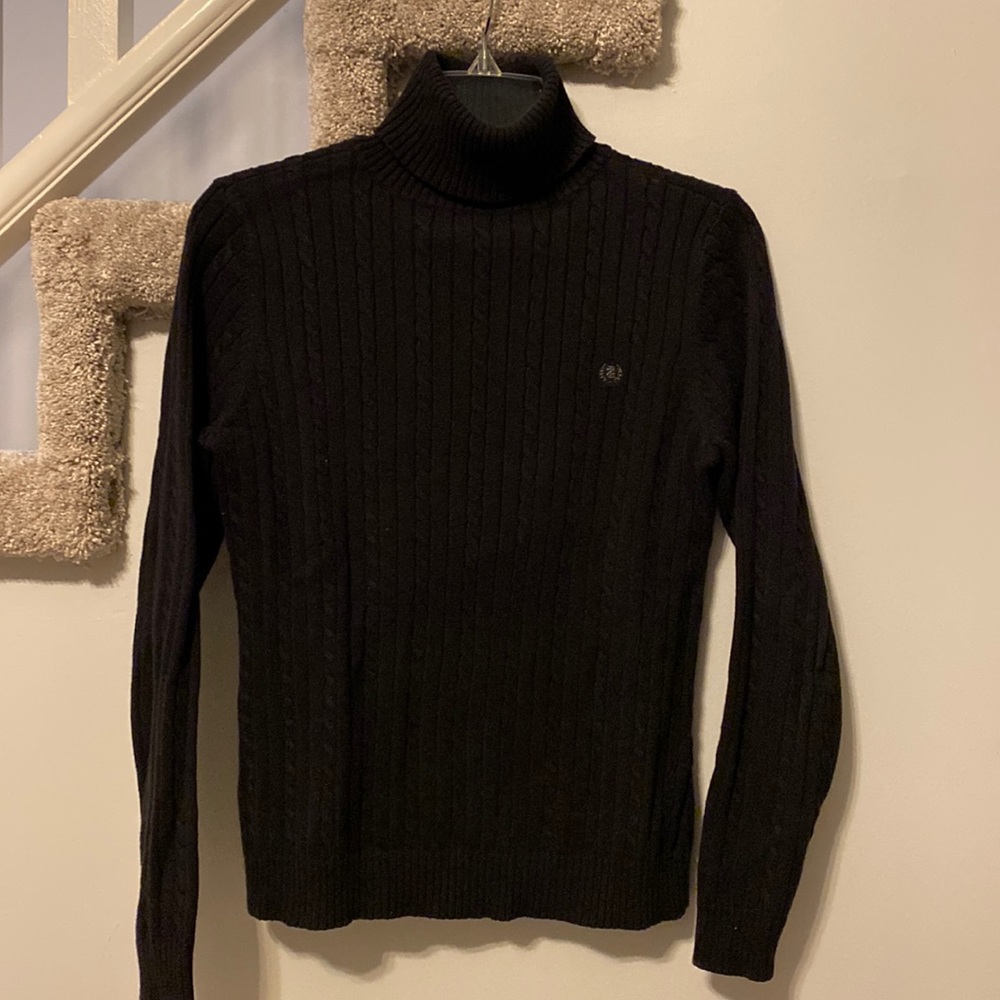 Izod black long sleeve turtleneck sweater